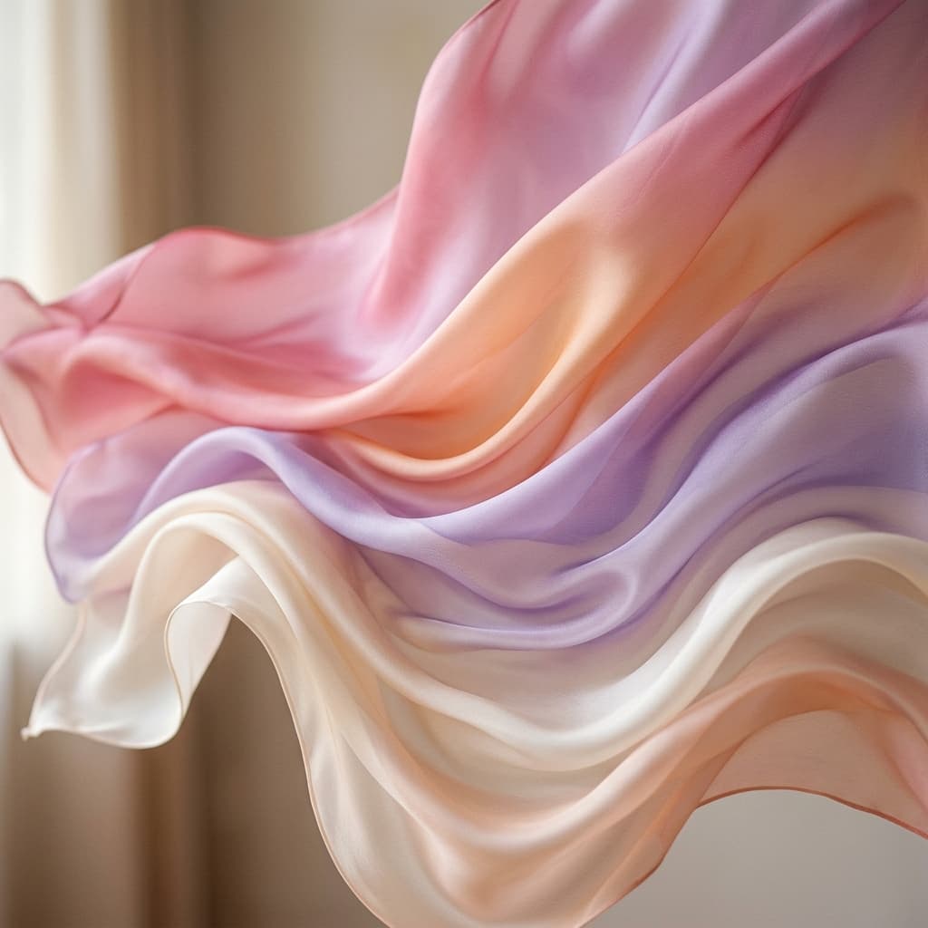 Flowing silk texture